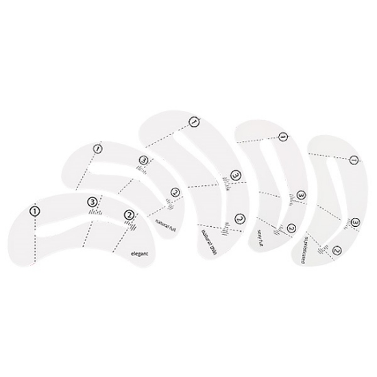 شابلون ابرو بی یو ست 5 عددی BeYu Eyebrow Stencil Set