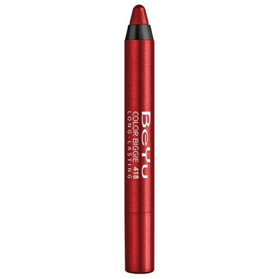 رژ لب مدادی 2 کاره بی یو BeYu Color Biggie for Lip and More Lipstick (کد رنگ 418)