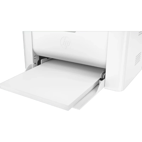 تصویر  پرینتر لیزری تک‌کاره اچ‌پی مدل Laser 108a با اتصال USB، سازگار با Windows و Apple macOS، مناسب کاغذهای A4، A5، A6 و پاکت نامه